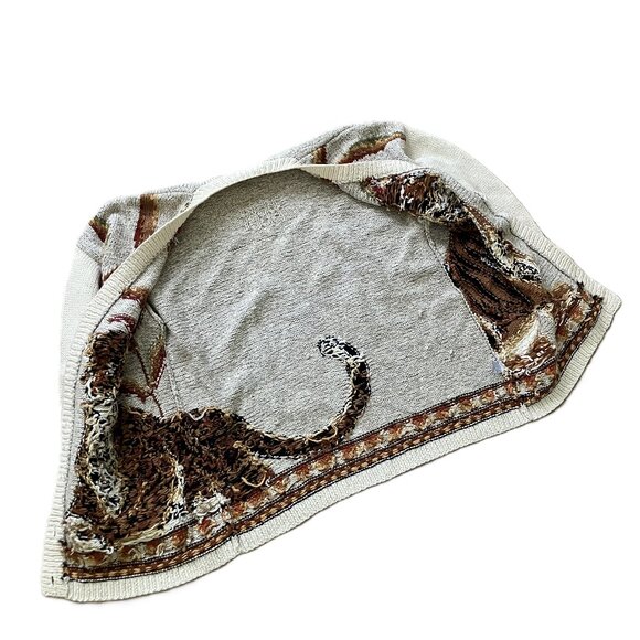 Marisa Christina Knit Cardigan Sweater Leopard & Tiger Big Cat Vintage 90s - Picture 7 of 12